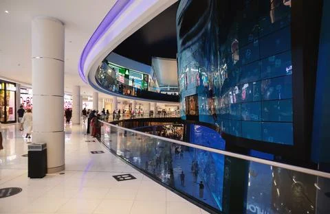 Interior of Dubai Mall Foto stock
