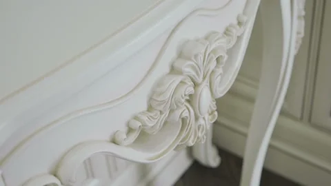 The interior of an elegant living room. Close-up of furniture. Slow motion. HD Stock Footage 103449974