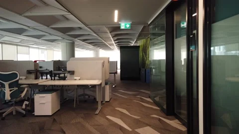 Interior elements of a modern office building. University of Toronto Stock Footage 205216120