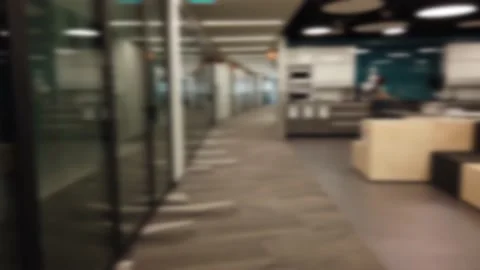 Interior elements of a modern office building. Out of focus. Stock Footage 206711426