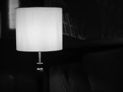 Interior elements at the public theater in black and white Stock Photos