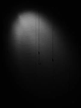 Interior elements at the public theater in black and white Stock Photos