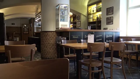 The interior of an empty bar Stock-Footage 82681567
