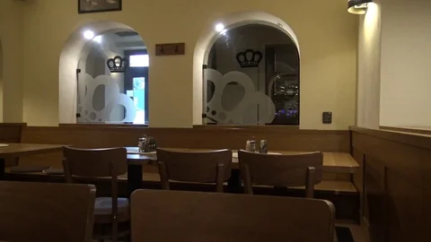 The interior of an empty bar Stock-Footage 82681779