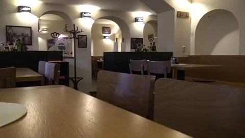 The interior of an empty bar Stock-Footage 82681912