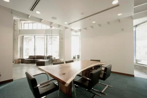Interior of an empty conference room Stockfoto's