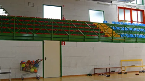 Interior of an empty gym Stock-Footage 131244466