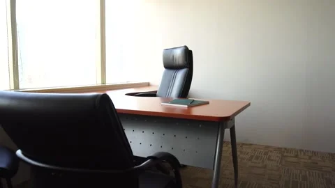 Interior of empty modern office desk Stock Video Pond5