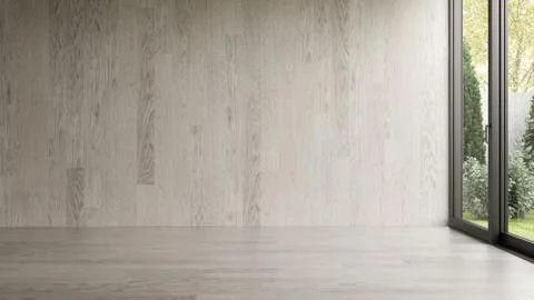 Interior empty room 3D rendering Stock Illustration