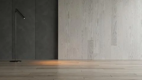 Interior empty room 3D rendering Stock Illustration