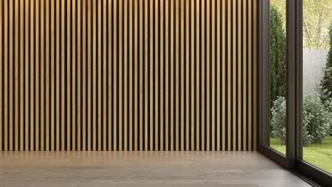 Interior empty room 3D rendering Stock Illustration