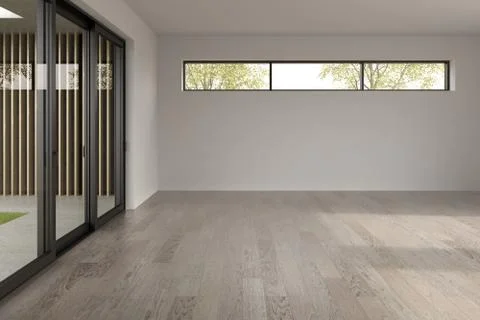 Interior empty room 3D rendering Stock Illustration