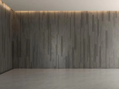 Interior empty room 3D rendering Stock Illustration