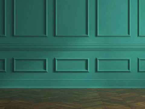 Interior empty room 3D rendering Stock Illustration