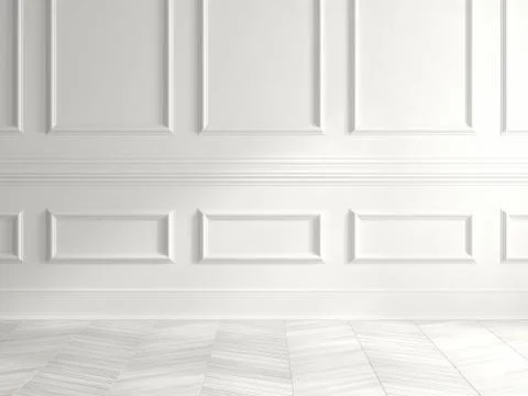 Interior empty room 3D rendering Stock Illustration