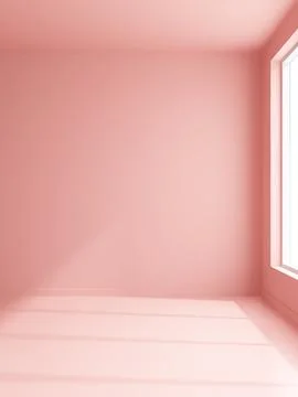 Interior empty room 3D rendering Stock Illustration