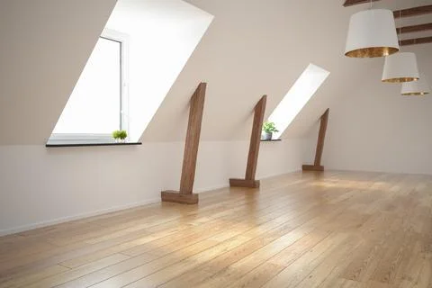 Interior empty room 3D rendering Stock Photos