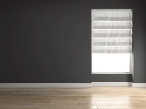 Interior empty room 3D rendering Stock Photos