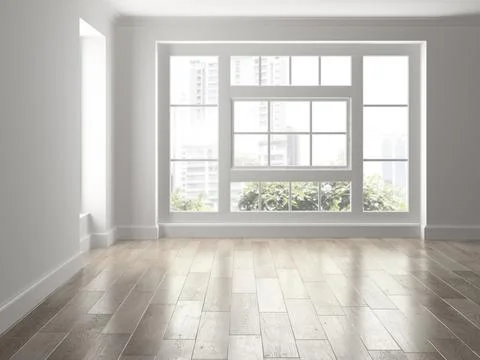 Interior empty room 3D rendering Stock Photos