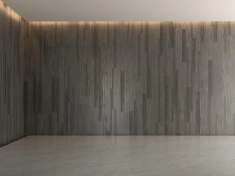 Interior empty room 3D rendering Stock Photos