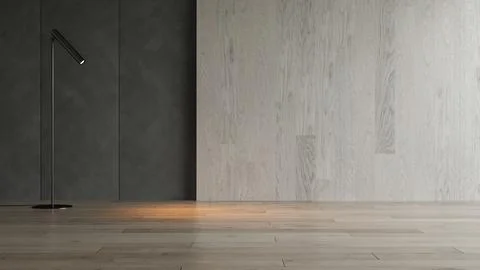 Interior empty room 3D rendering Stock Photos