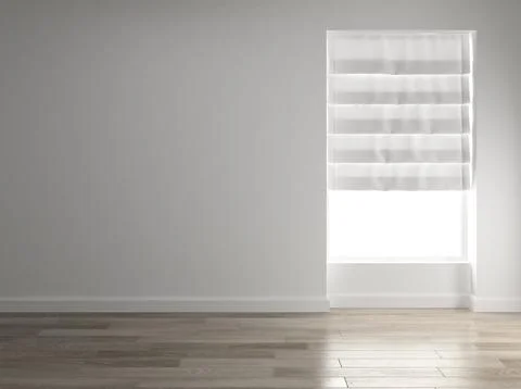 Interior empty room 3D rendering Stock Photos