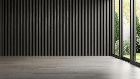 Interior empty room 3D rendering Stock Photos