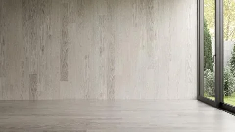 Interior empty room 3D rendering Stock Photos