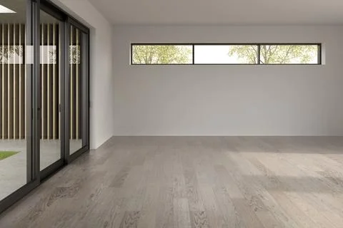 Interior empty room 3D rendering Stock Photos