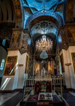 The interior of the Etchmiadzin Cathedra.l Stock Photos