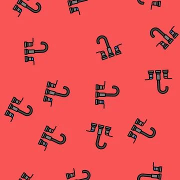 Interior faucet water vector seamless pattern Stock Illustration