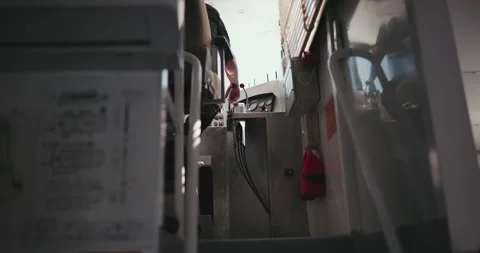 Interior of a ferry to Valetta, Malta Stock Footage 238820080