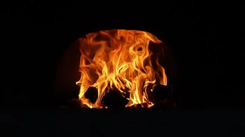 Interior Flames Shape And Color Ceramic Object Surfaces Distinctly Stock Footage 328496741