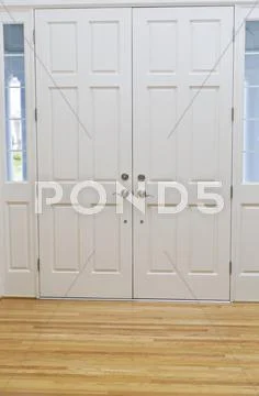 Interior front door view Stock Photos
