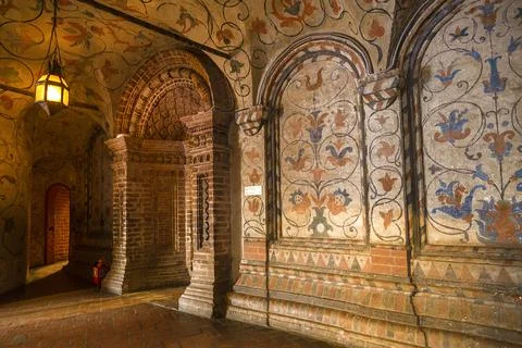 The interior of the gallery of St. Basil's Cathedral (Pokrovsky, Stock Photos