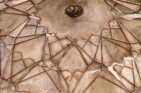 Interior geometrical artwork Stock Photos