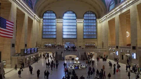 Interior of the Grand Central Terminal located in New York City Vídeo Stock 291510579