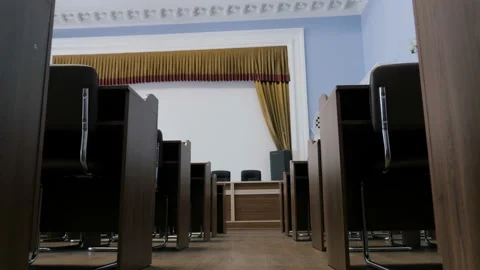 Interior Of The Hall Of Audience For The Lecture Render Stock Footage 103501234