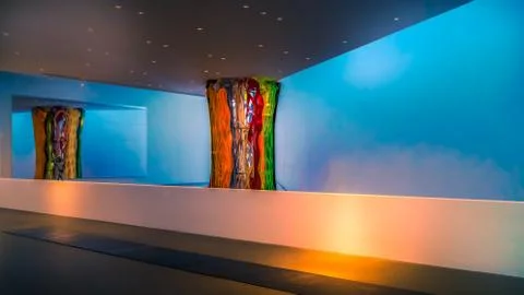 Interior of the hall in the building Stock Photos