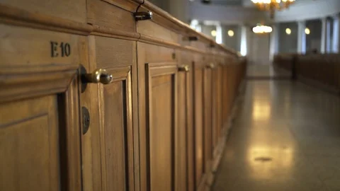 Interior of Helsinki cathedral Stock Footage 95636920