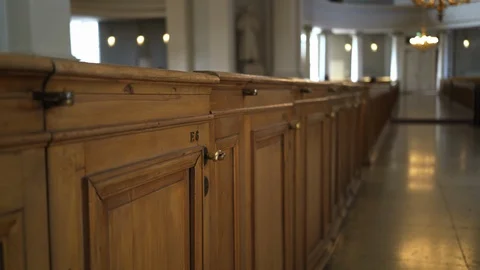 Interior of Helsinki cathedral Stock Footage 95847801