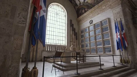 Interior of the historical monument. Stock Footage 172493818