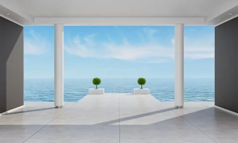 Interior of a holiday villa Stock Illustration