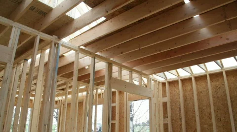 Interior of Home Being Built 스톡 동영상 671033