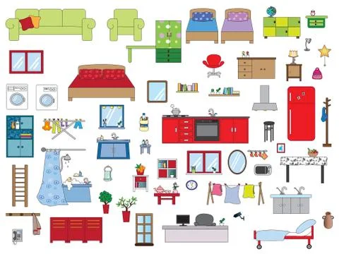 Interior home Stock Illustration