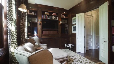 Interior of a home office. Видео 80326800