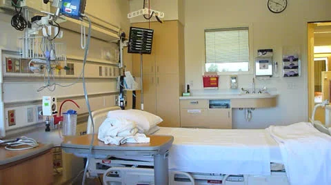Interior Hospital Room Setting Stock Footage 25440805
