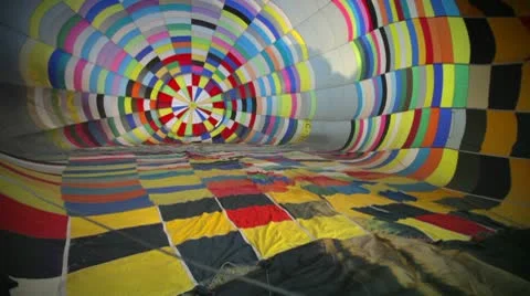 Interior of a hot air ballon Stock Footage 9201839