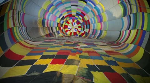Interior of a hot air ballon Video stock 9205471