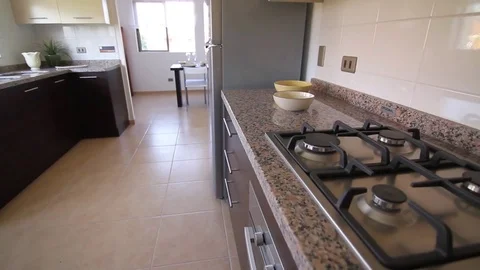 Interior house kitchen Video stock 77045756